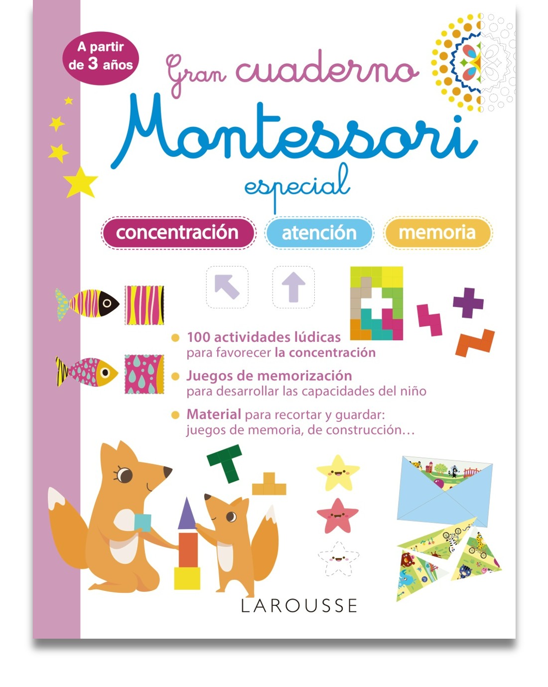 Gran cuaderno Montessori especial concentración, atención y memoria. A partir de 3 años